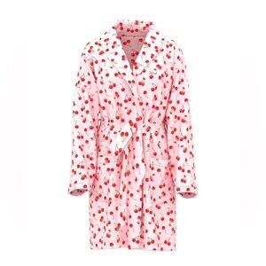 PINK Victoria's Secret Cherry Pattern Robe Holiday 2025 Special Edition
